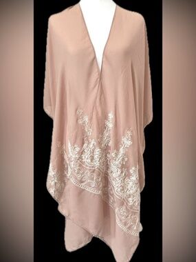 Pink Embroidered kimono